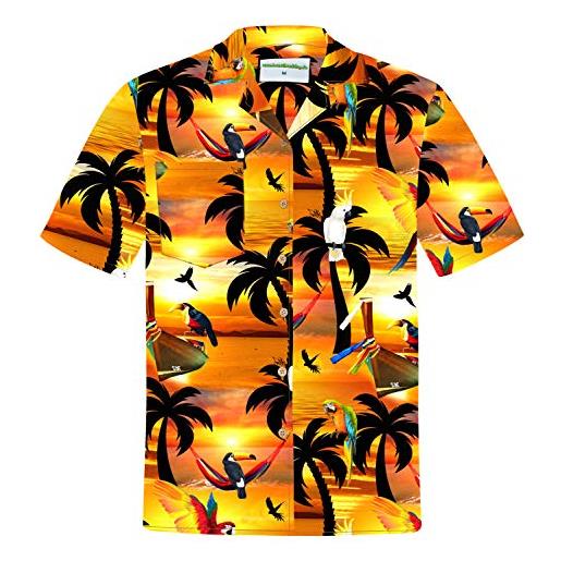 Hawaiihemdshop camicia hawaiana | uomo | vintage | 100% cotone | taglia s - 8xl | versioni diverse | manica corta | spiaggia | tramonto | paradiso | aloha | hawaii | hawaiiana