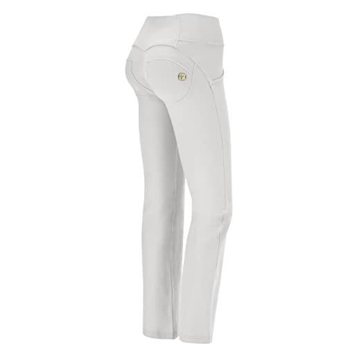 FREDDY - pantaloni push up wr. Up® in cotone vita media fondo cropped, beige, small
