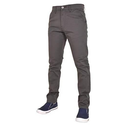 Enzo ez348 - pantaloni da uomo, grigio, 44w / 30l