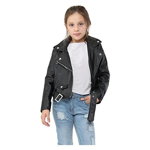 A2Z 4 Kids bambini giacche ragazze designer pu pelle giacca moda - pu leather jacket 774 khaki 13