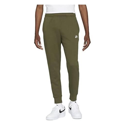 Nike sportswear club pile pant, rough green/rough green/white, s uomo