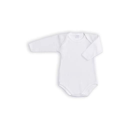 Ellepi 6 pezzi body neonato neonata manica lunga af890 in cotone interlock. Bianco 3 anni