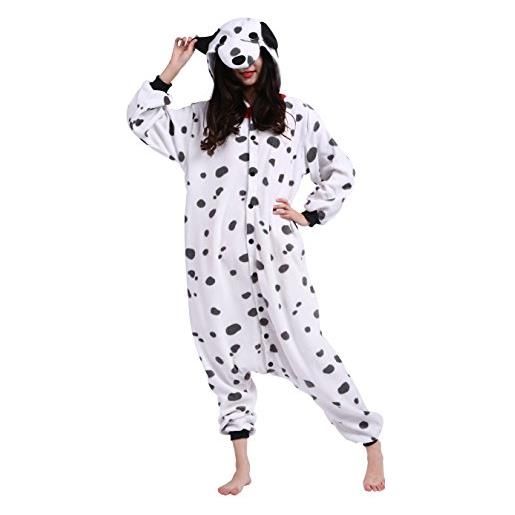Wamvp unisex per adulti pigiama animale cosplay dalmati