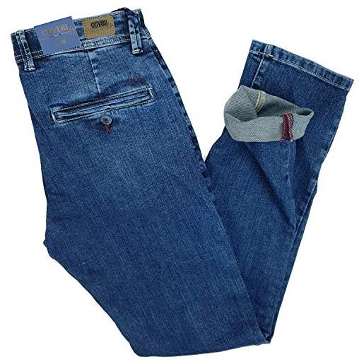 Coveri jeans uomo slim fit elasticizzati tasca america 46 48 50 52 54 56 (56 - denim)