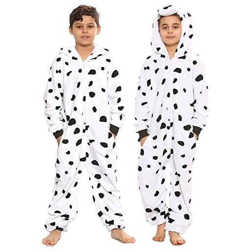 A2Z 4 Kids® ragazze & ragazzi animale onesie un pezzo super morbido dalmata pyjama - e. Soft dalmatian. _2-3