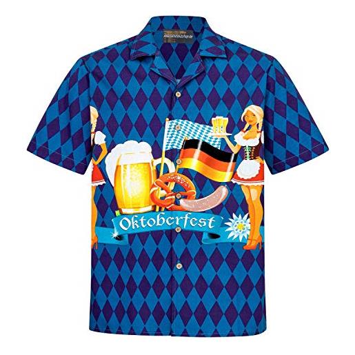 Hawaiihemdshop camicia hawaiana | uomo | vintage | 100% cotone | taglia s - 8xl | versioni diverse | manica corta | alcool | birra | cocktail | aloha | hawaii | hawaiiana