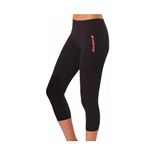 Lotto offerta 2-4 pezzi leggings corto modello capri - leggings in cotone elasticizzato leggings sportivi donna pantaloncini sportivi (box convenienza 4 pezzi nero, m)