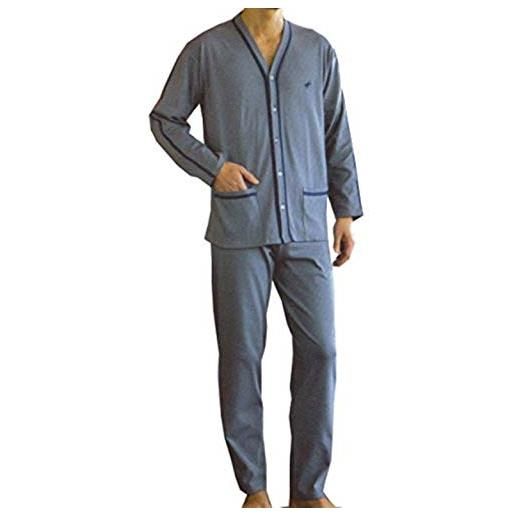 BIP BIP pigiama uomo aperto caldo cotone bip 6572 3-4-5-6-7-58-60 blu/blu lago/smoky (smoky, 7)