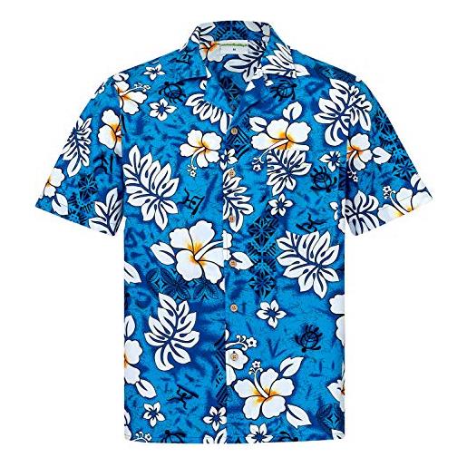 Hawaiihemdshop camicia hawaiana | uomo | vintage | 100% cotone | s - 8xl | manica corta | tasca frontale | floreale | aloha | hawaii | classico rosso | fiori | fiore | hawaiiana
