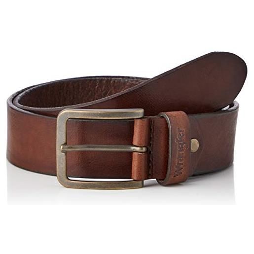 Wrangler structured belt cintura, marrone, 95 uomo