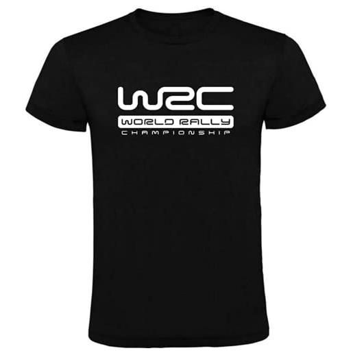 WENROU direnjie camiseta negra wrc campionato del mondo rally hombre s m l xl xxl 100% algodn nero-s, nero , xxl