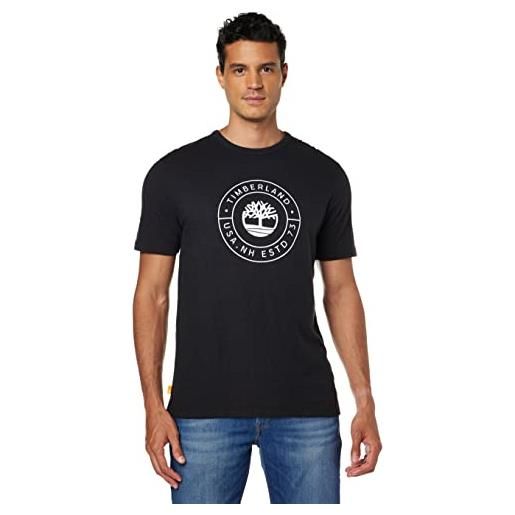 Timberland - t-shirt uomo con logo circolare - taglia m