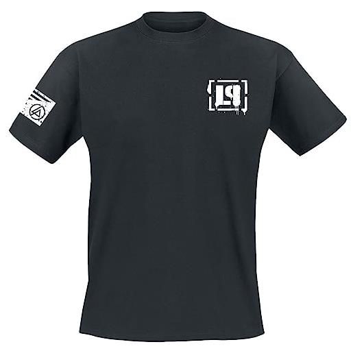 Linkin Park flag uomo t-shirt nero 3xl 100% cotone regular