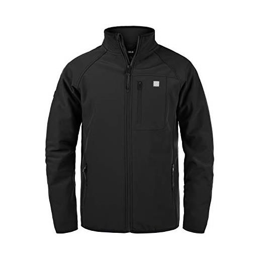 !Solid solane - giacca sportiva da uomo in softshell, con colletto alto, vestibilità regolare, nero (194007). , m