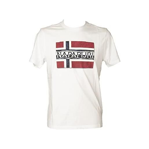 NAPAPIJRI - maglietta a maniche corte sench - maglietta da uomo in colore bianco, bianco, l