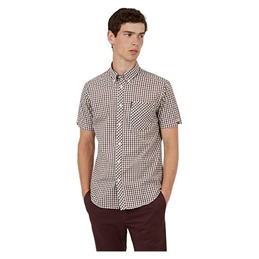 Ben Sherman ss signature house check camicia, rosso (red 550), xxxx-large uomo