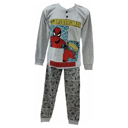 Sabor, pigiama bambino invernale spiderman pigiama in caldo cotone (4602 blu-navy, 4 anni)