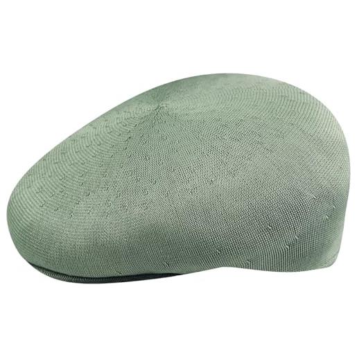 Kangol coppola 504 tropic summer donna/uomo - berretto estivo cappello piatto cappellino da uomo con visiera inverno autunno primavera estate autunno/inverno primavera/estate - m (56-57 cm) bianco