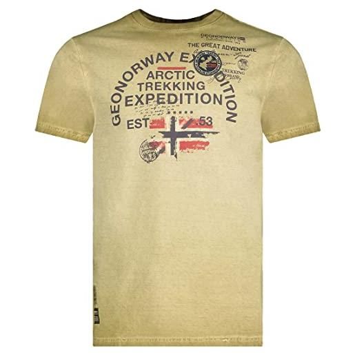 Geographical Norway t-shirt jergen cotone uomo men (m, navy)