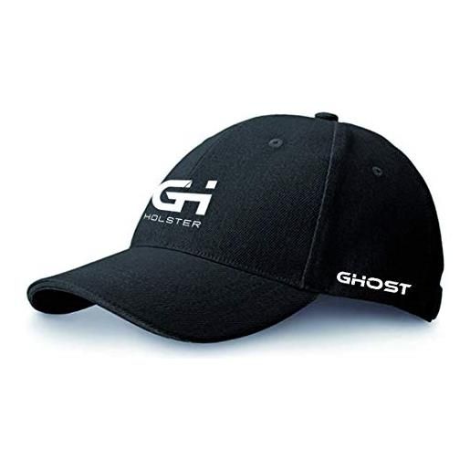 Ghost International ghost - cappellino sportivo unisex, nero/rosso, taglia unica