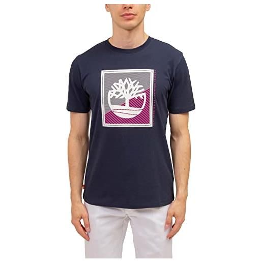 Timberland - t-shirt uomo regular con stampa logo - taglia xl
