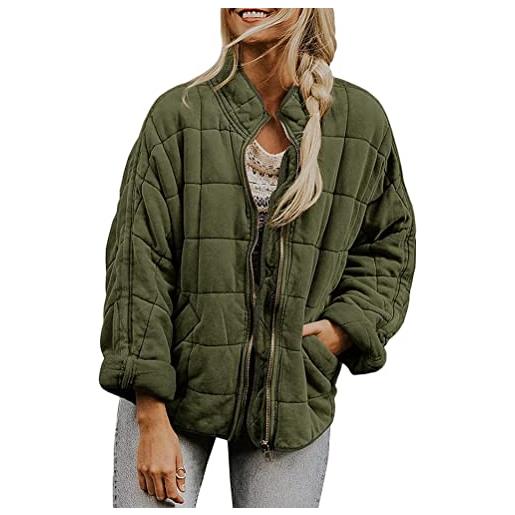 ORANDESIGNE piumino leggero donna ultraleggeri giacche di piumino manica lunga invernali corto cappotto ripiegabile caldo down jacket trapuntato giubbotto giù giacca giubbini d nero m