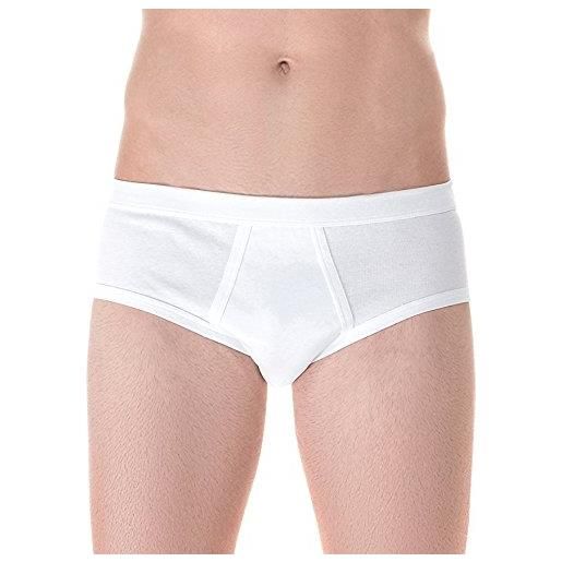 Fragi slip uomo 3 pezzi mutanda classica 100% filo scozia 7°(xx-large) 54, bianco