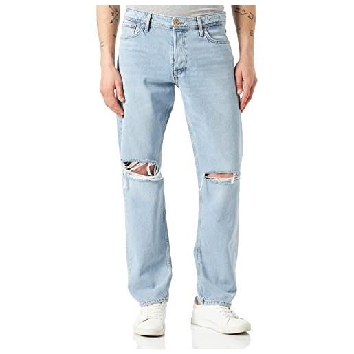 JACK & JONES jjichris jjoriginal cj 384 sn jeans, blu denim, 31w x 30l uomo