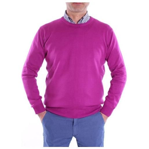 OLT maglia pullover uomo cotone girocollo sport paricollo 12 colori art. H5168 taglia xl colore principale iris