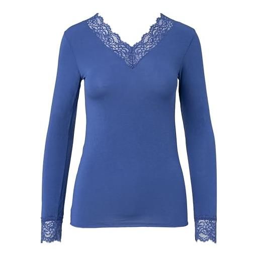 Ciocca pura maglia donna con cashmere manica lunga pizzo intimo canottiera elegante calda [p0714m_cop_l_1]