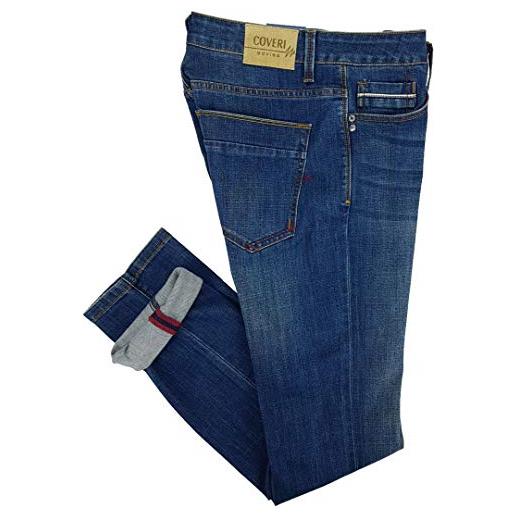 Coveri jeans da uomo elasticizzati slim sportivi denim 46 48 50 52 54 56 58 (56 - scuro)
