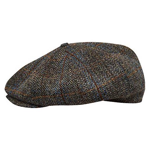 Berretto Coppola Piatta Strillone Uomo Invernale Tessuto Foderato Nero  Berretto Regolabile uomo cappelli Malu Shoes