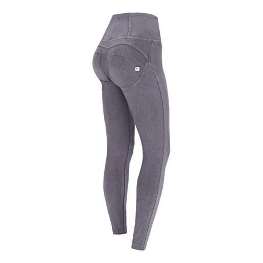 FREDDY - pantaloni push up wr. Up® 7/8 superskinny vita alta bleached, grigio, large