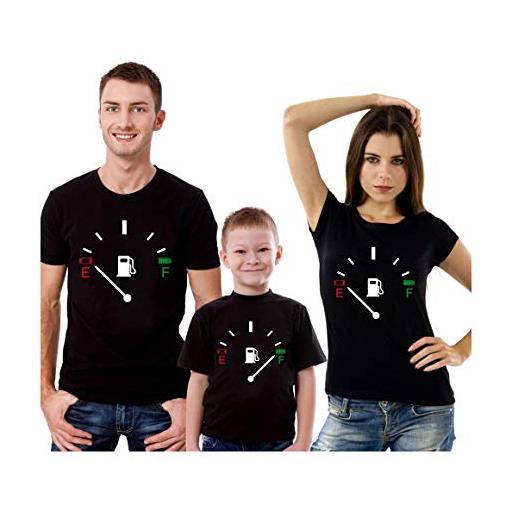 bubbleshirt t-shirt famiglia tris contachilometri - festa del papa' - festa della mamma - magliette famiglia