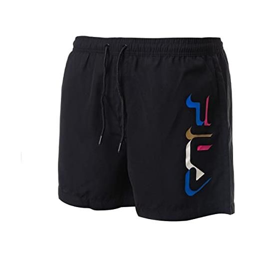 Fila sivas beach shorts costume a pantaloncino, black beauty, s uomo