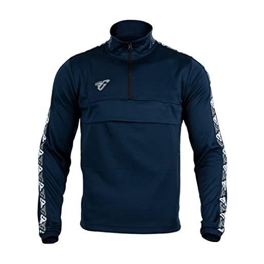 FRANKIE GARAGE FG frankie garage - giacca tuta sportiva per uomo, giacca tecnica per allenamento, sport o palestra l blu