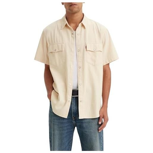 Levi's ss relaxed fit western, camicie uomo, new hyde chambray, l