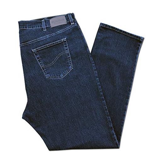 Holiday jeans pantalone taglie forti 62 64 66 68 over size vita alta made in italy uomo cotone elasticizzati comfort (pesante/invernale) (64, taico)