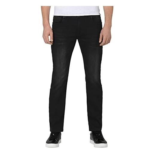 Timezone slim eduardotz jeans, black wash, 44 it (30w/32l) uomo