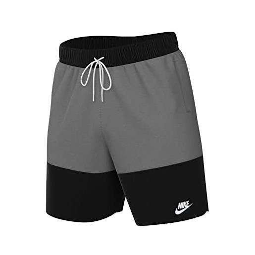 Nike sportswear sport essential pantaloncini, midnight navy/dk marina blue/white, m uomo