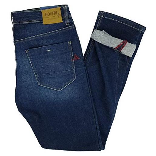 Coveri jeans da uomo slim fit elasticizzati denim 5 tasche 46 48 50 52 54 56 58 (46 - denim)