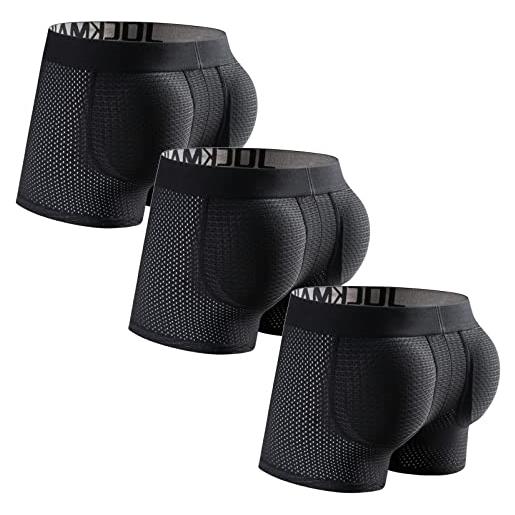 Oudrspo Slip Boxer Intimo Da Uomo A Pois Rossi E Bianchi Con Elastico - Foto 10