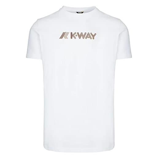 K-Way t-shirt elliot 3d stripes logo (white) m