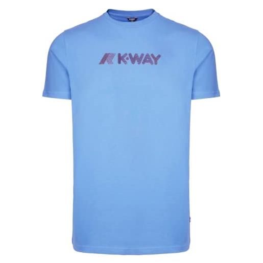 K-Way t-shirt elliot 3d stripes logo (blue ultramarine) s