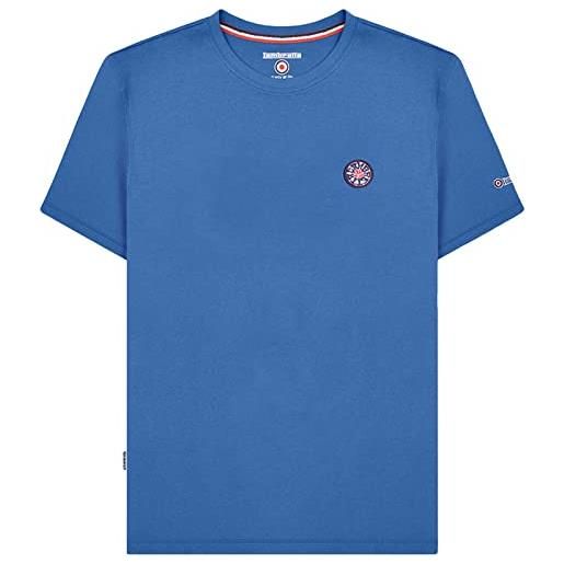 Lambretta t-shirt a manica corta uomo badge logo, blu scuro, s