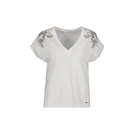 Gaudi t-shirt manica corta da donna marchio, modello 311fd64010, realizzato in cotone. L bianco