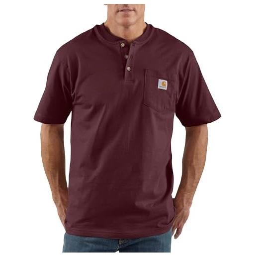 Carhartt workwear pocket short-sleeve t-shirt, port, 3xl alto uomo