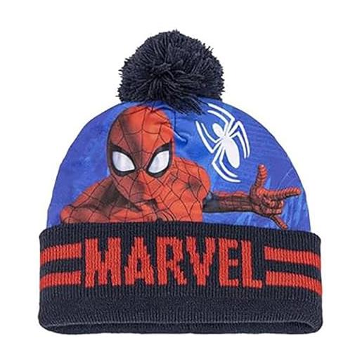 Spider man - cappello spiderman con scaldacollo guantini veste da 3 a 7 anni
