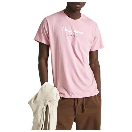 Pepe Jeans eggo n, t-shirt uomo, rosa (ash rose pink), xxl
