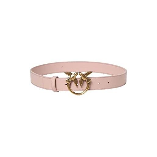 Pinko cintura donna love berry simply belt h3 fibbia oro colore rosa cipria taglia s (5575_1-1)